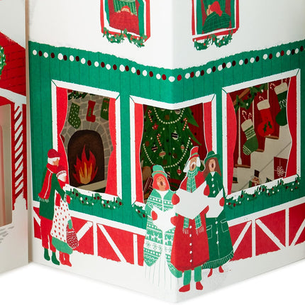 Paper Wonder Pop-Up Christmas Card – Jumbo Accordion Village Table Decoration