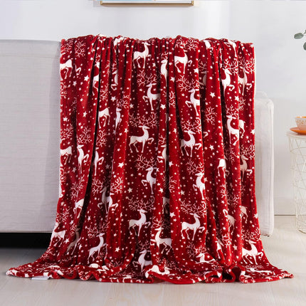 Velvet Touch Fleece Throw Blanket – Ultra Plush Christmas Holiday Print