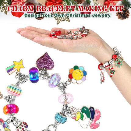 2025 Christmas Advent Calendar – DIY Charm Bracelet Kit for Kids & Teens
