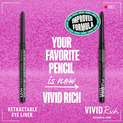 Creamy Black Mechanical Eye Pencil for Long-Lasting, Precise Eyeliner Look