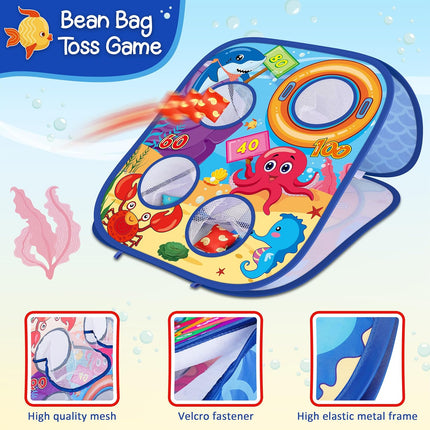 Animal Bean Bag Toss Game for Kids, Outdoor Party Fun & Birthday Gift
