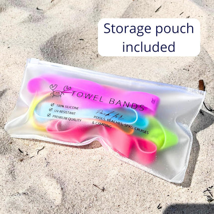 6-Pack Beach & Pool Chairs Clips – Durable, Glow-in-the-Dark & Regular