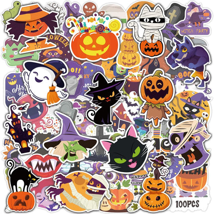 100-Piece Halloween Stickers, Party Favors, Crafts, Games & Classroom Treats