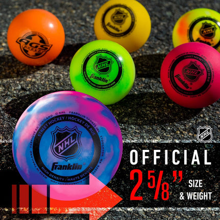 3-Pack NHL Extreme Color Street Hockey Balls – Durable Street Hockey Toy