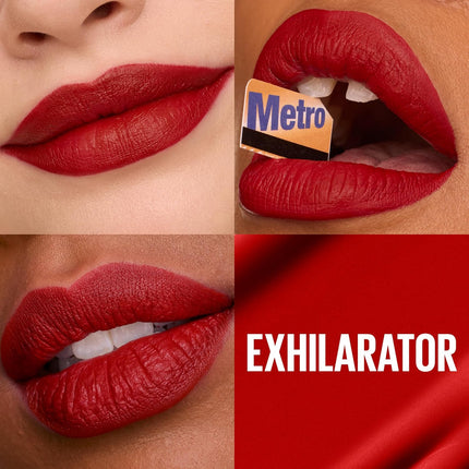 Super Stay Matte Ink Exhilarator Lipstick Ruby Red 1 Count 16 Hour Wear