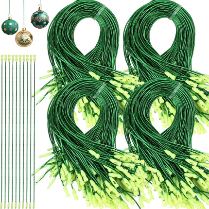 480PCS Christmas Ornament Hooks – Green Snap Hangers for Easy Tree Decorating