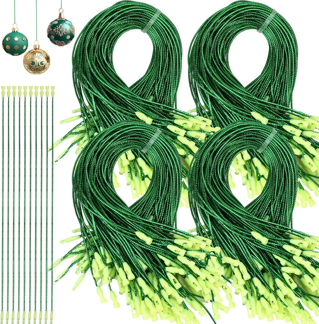 480PCS Christmas Ornament Hooks – Green Snap Hangers for Easy Tree Decorating