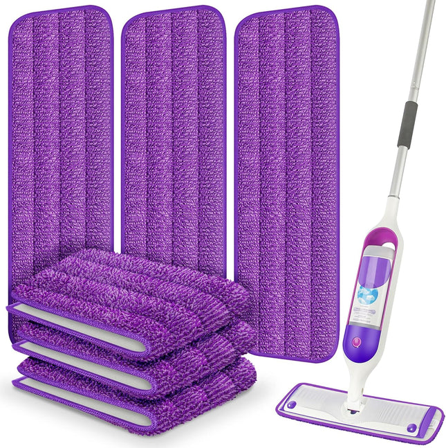 6-Pack Reusable Microfiber Mop Pads for Swiffer PowerMop – All Floors