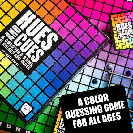 HUES and CUES Color Guessing Board Game for Ages 8+ Family Fun