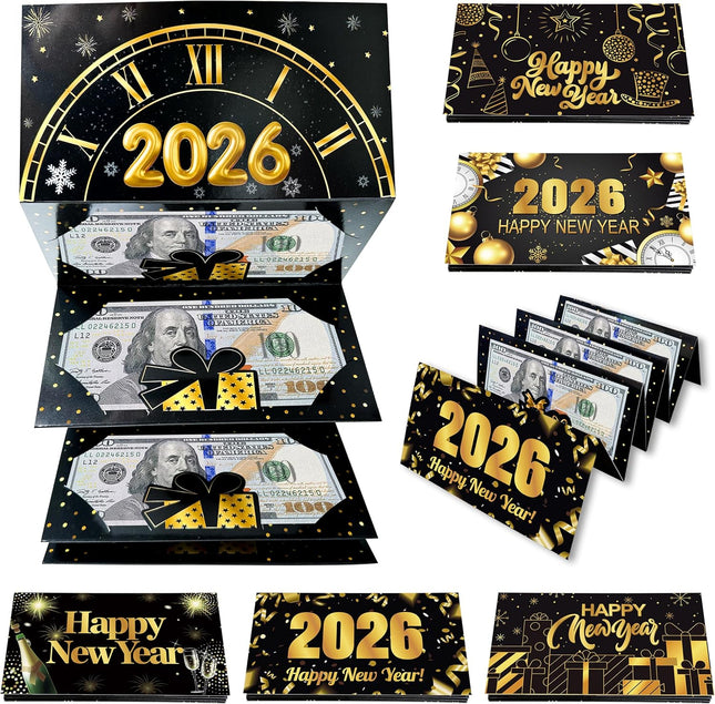 6-Piece 2026 NYE Cash Gift Envelopes – New Year Party Supplies