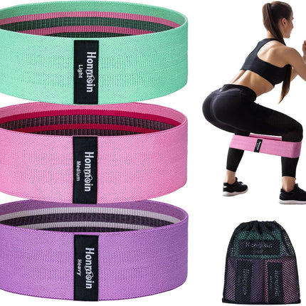 Resistance Bands 3 Levels – Workout Bands for Legs, Glutes & Home Gym