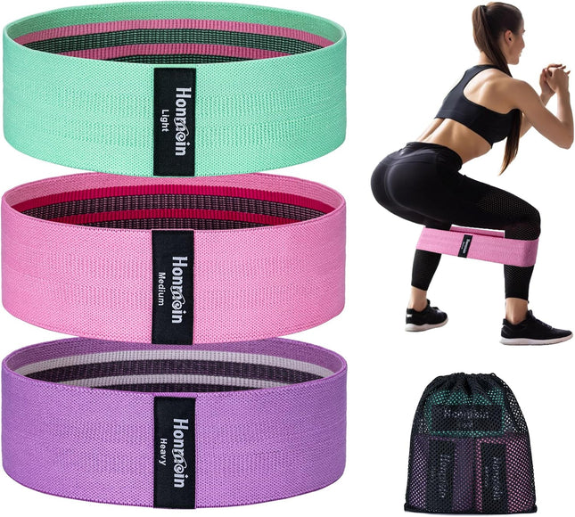 Resistance Bands 3 Levels – Workout Bands for Legs, Glutes & Home Gym