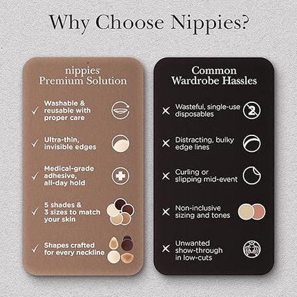 Reusable Silicone Nipple Covers for Women Sticky Pasties with Travel Case