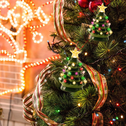 210-Piece Twist Light Bulbs for Ceramic Christmas Trees – Medium Size Christmas Tree Ornaments