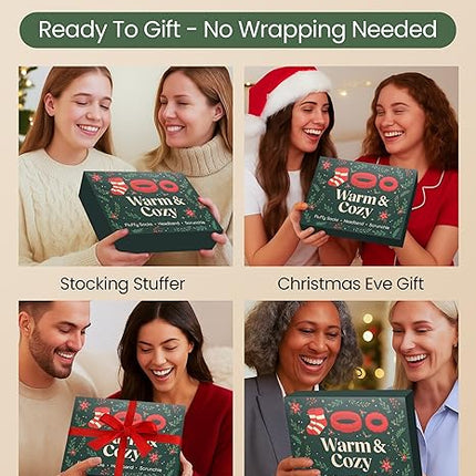 Cozy Self-Care Gift Set for Teen Girls – Fluffy Socks, Headband & Scrunchie