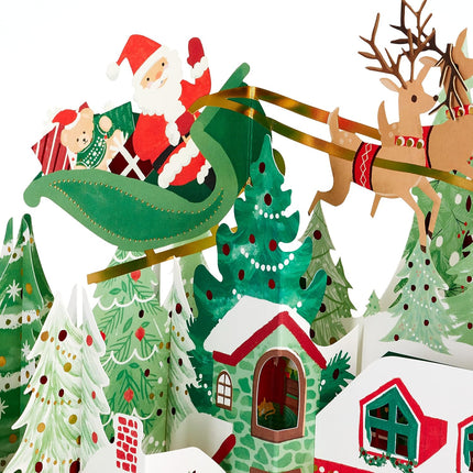 Paper Wonder Pop-Up Christmas Card – Jumbo Accordion Village Table Decoration