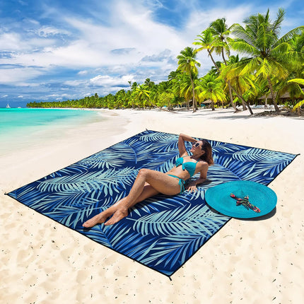Extra Large Beach Blanket Mat, Waterproof Sandproof Quick-Dry Outdoor Picnic Mat for 2-8 Adults