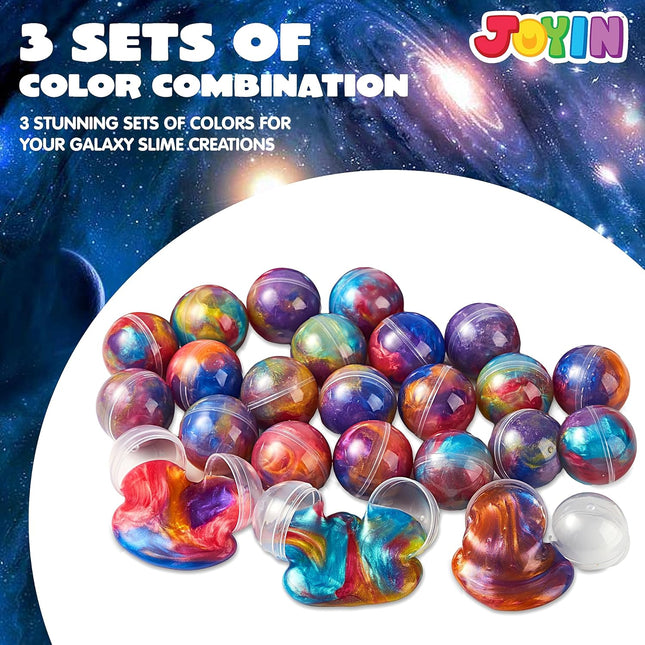 24-Pack Easter Slime Balls – Galaxy Slime, Non-Sticky, Mess-Free Stress Relief Toys for Kids