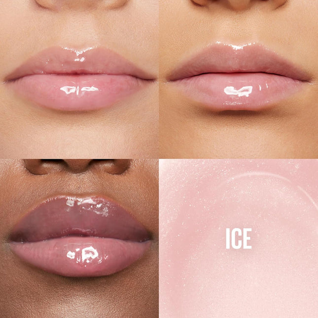 Lifter Gloss Hydrating Lip Gloss with Hyaluronic Acid, Ice Pink Neutral, 0.18oz