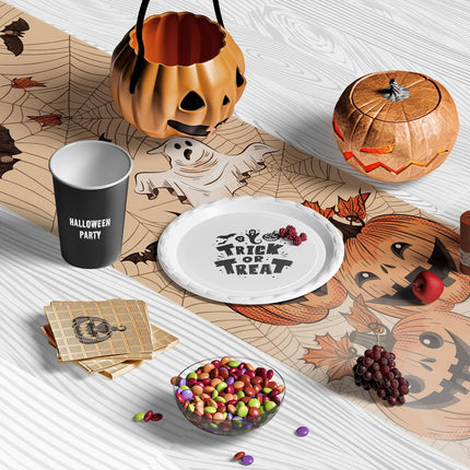 Halloween Table Runner, Indoor Outdoor Party Decor for Home, Office & Kitchen