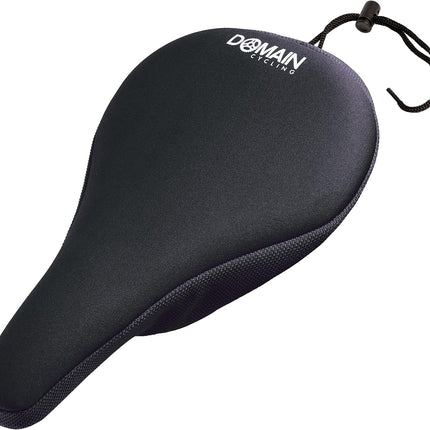 Bike Seat Cushion, Padded Gel Cover for Peloton & Most Exercise Spin Bikes, 10.5x7in