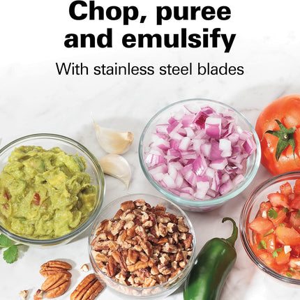 3-Cup Electric Chopper – 350W Mini Food Processor for Mincing & Puree