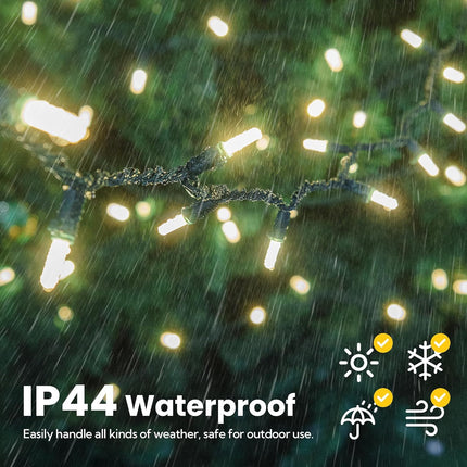 Warm White Christmas String Lights – 16.4FT 50LED Indoor & Outdoor Lights