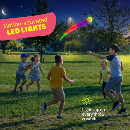 Light Up Slingtail Ball Toy for Kids Teens Outdoor Beach Games and Fun