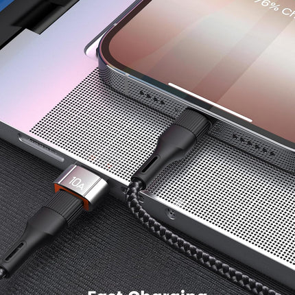 10-Pack 200W USB-C to USB Adapter, Fast Charging & 480MB Data, Silver