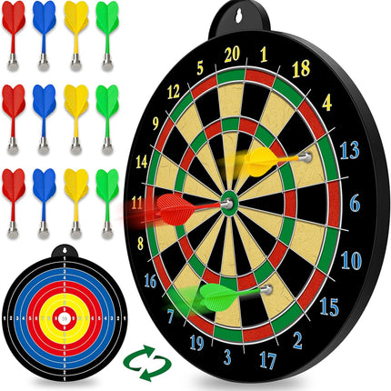 Magnetic Dart Board Set with 12 Darts for Kids Indoor Party Games
