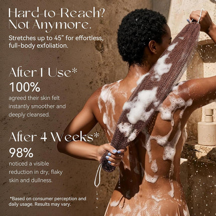 African Net Sponge Shower Loofah, Exfoliating Body Scrubber for Men & Women