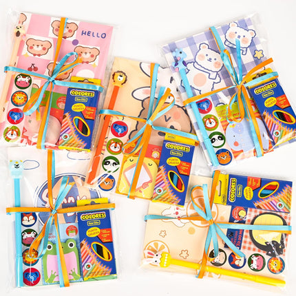 63Pcs Cute Cartoon Animal Stationery Set – Birthday Gifts, Pencils, Pens & More