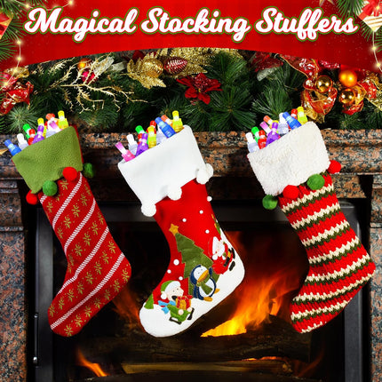 32 Christmas Finger Lights – Light-Up Goodie Bag Stuffers for Kids’ Holiday Fun