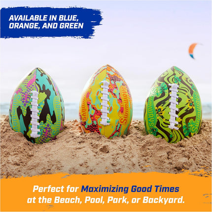 Hydro Waterproof Football 9.25 Inch Pool Beach Outdoor Game for Kids & Adults