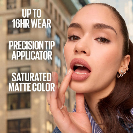 Super Stay Matte Ink Exhilarator Lipstick Ruby Red 1 Count 16 Hour Wear