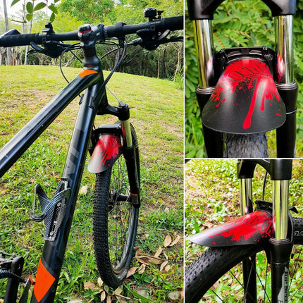 2PCS Mountain Bike Fenders, 20-29in MTB Mudguards, Adjustable Splash Guards
