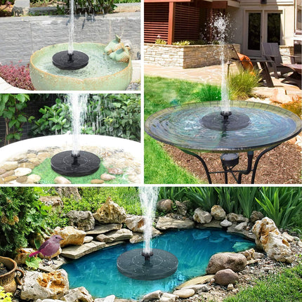 1W Solar Bird Bath Fountain Pump – Floating Solar Water Fountain for Garden