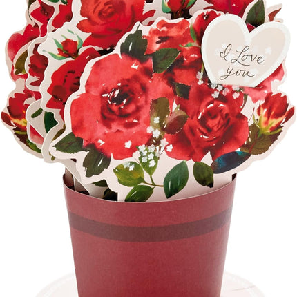 Paper Wonder Pop-Up Valentine’s Day Card: Bouquet with ‘Today, Tomorrow, Always