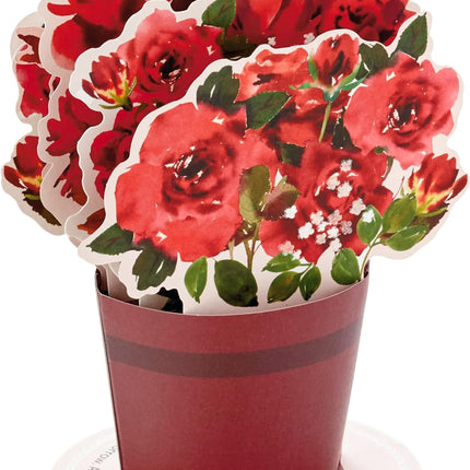 Paper Wonder Pop-Up Valentine’s Day Card: Bouquet with ‘Today, Tomorrow, Always