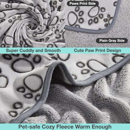 Small Dog & Cat Blanket – Soft Washable Pet Bed Throw, 24x32 Inches