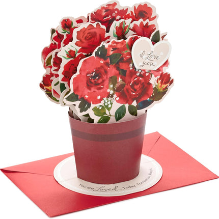 Paper Wonder Pop-Up Valentine’s Day Card: Bouquet with ‘Today, Tomorrow, Always