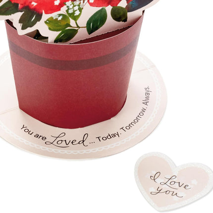 Paper Wonder Pop-Up Valentine’s Day Card: Bouquet with ‘Today, Tomorrow, Always