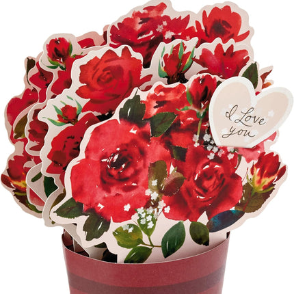 Paper Wonder Pop-Up Valentine’s Day Card: Bouquet with ‘Today, Tomorrow, Always