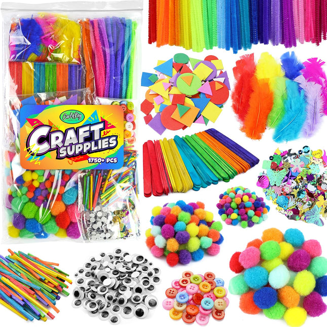 Kids Arts & Crafts Supplies Kit – Complete Craft Set for Toddlers & Creative Fun