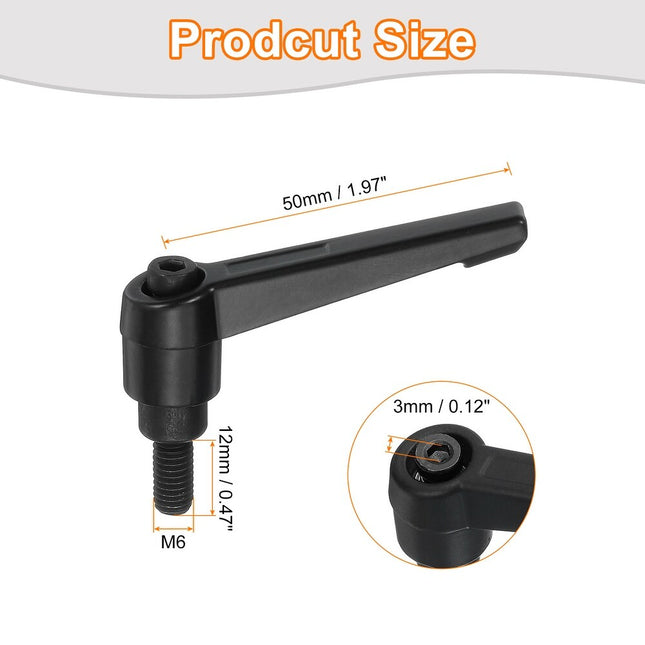 Adjustable Knob Handle – Male Thread, Push Button Quick Release Bolt