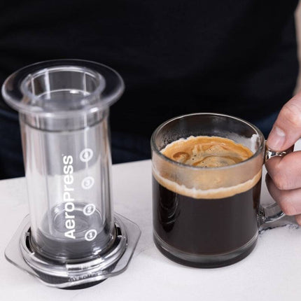Clear Coffee Press Glass French Press Coffee Maker for Fresh Brewed Coffee
