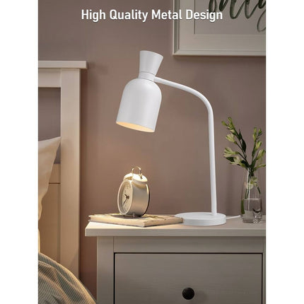 Aesthetic Metal Adjustable Table Lamp E26 Base 60W Modern Minimalist Design