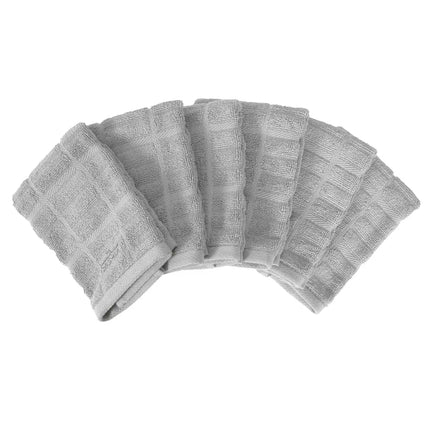 6-Piece Solid Dish Cloth Set Soft Absorbent Kitchen Cleaning Towels