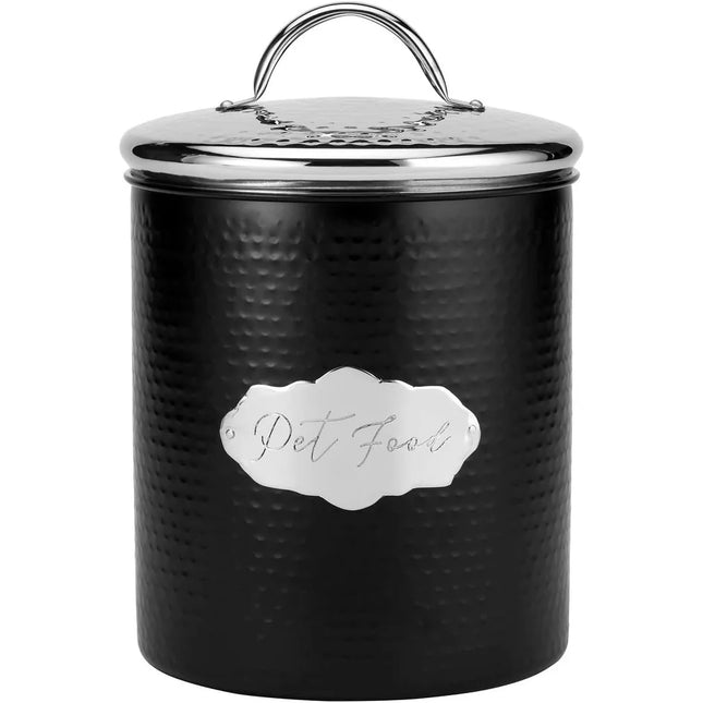 Amici Cavalier Metal Pet Food Canister – 118 Oz Storage Container