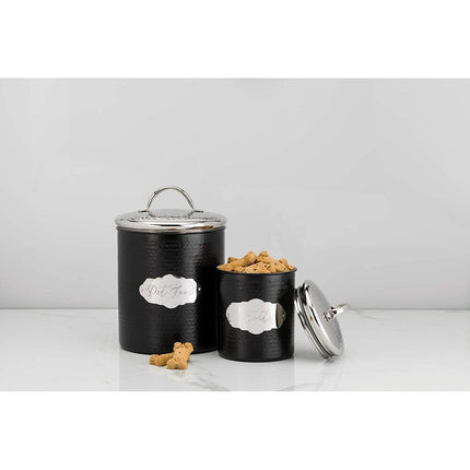 Amici Cavalier Metal Pet Food Canister – 118 Oz Storage Container